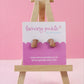 Capybara Earrings | Handpainted Wooden Studs