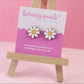 Daisy Earrings | Handpainted Wooden Studs