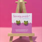 Cute Frog Earrings | Handpainted Acrylic Studs