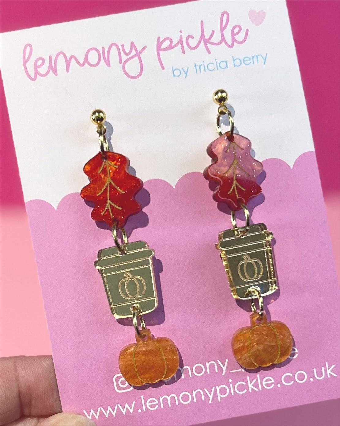 Pumpkin Spice Season | Acrylic Earrings
