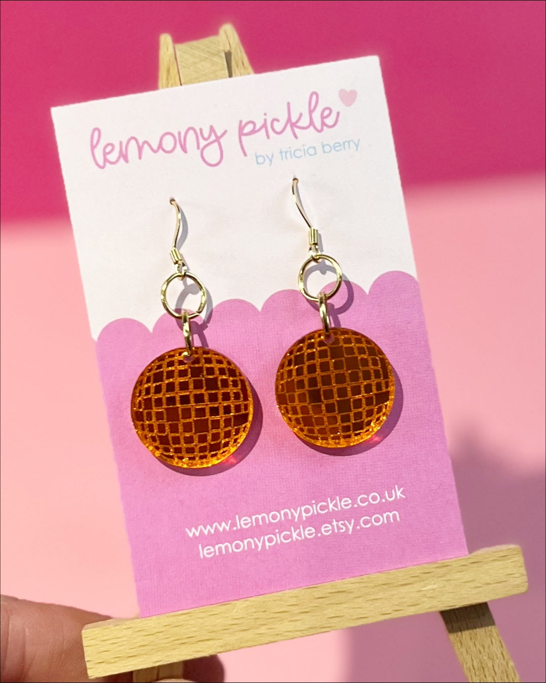 Showgirl Inspired | Orange Disco Balls