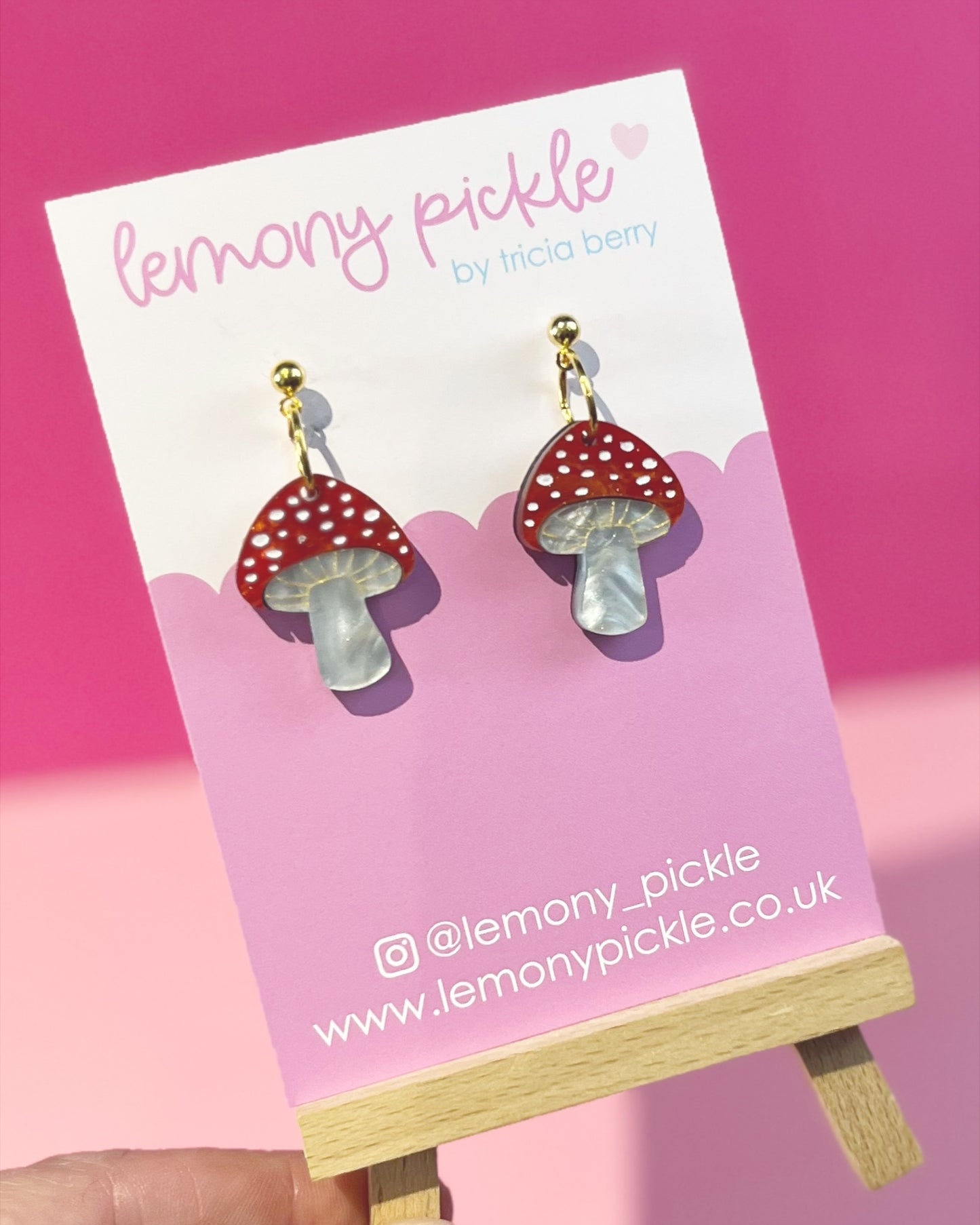 Mushrooms | Acrylic Earrings