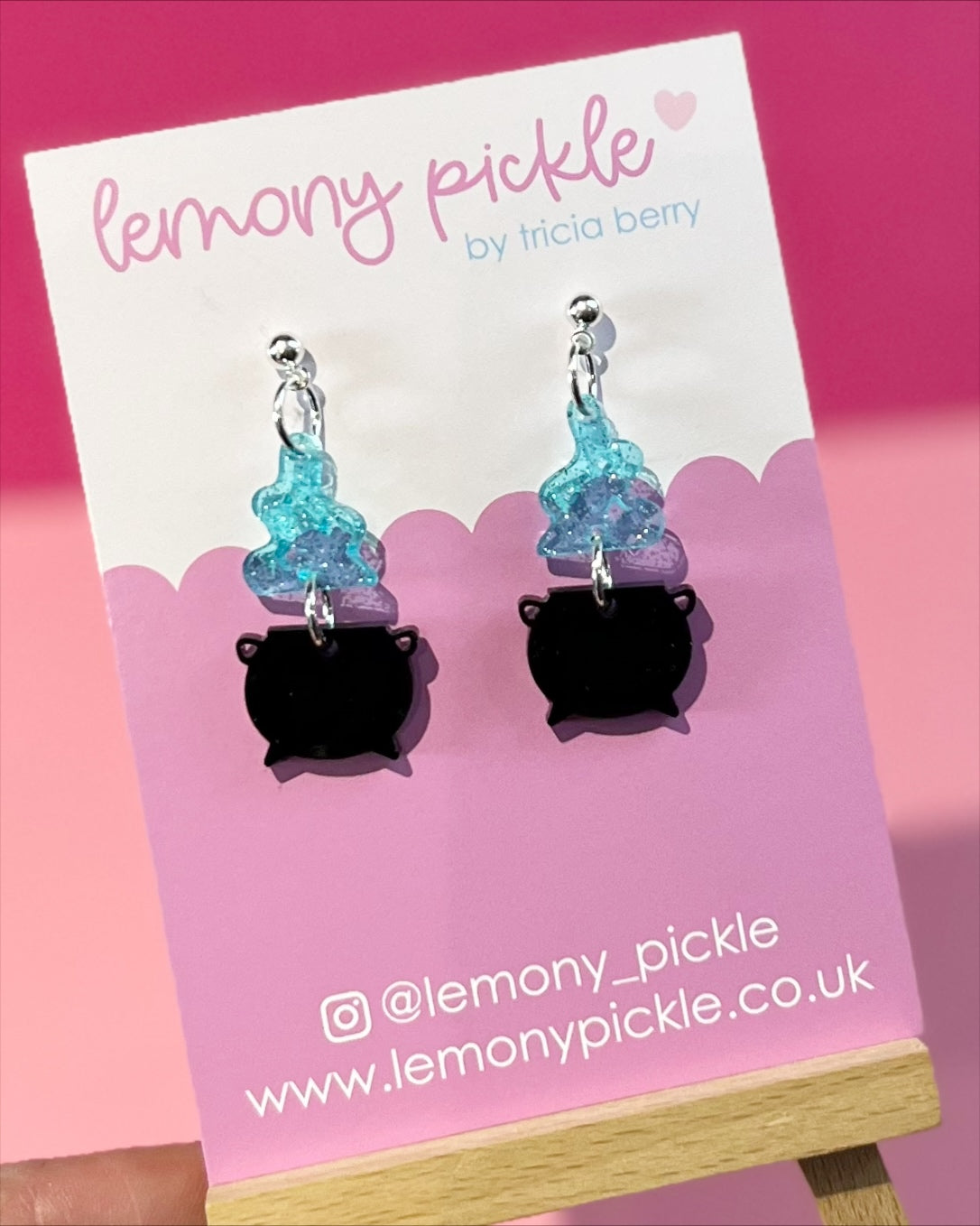 Witchy Cauldron | Acrylic Earrings