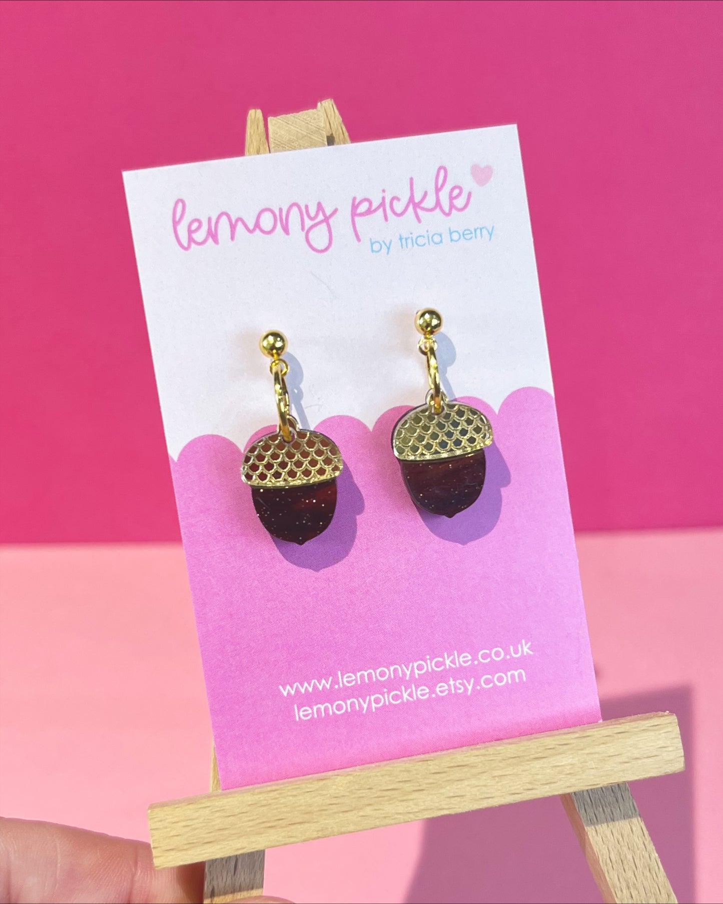 Acorns | Acrylic Earrings