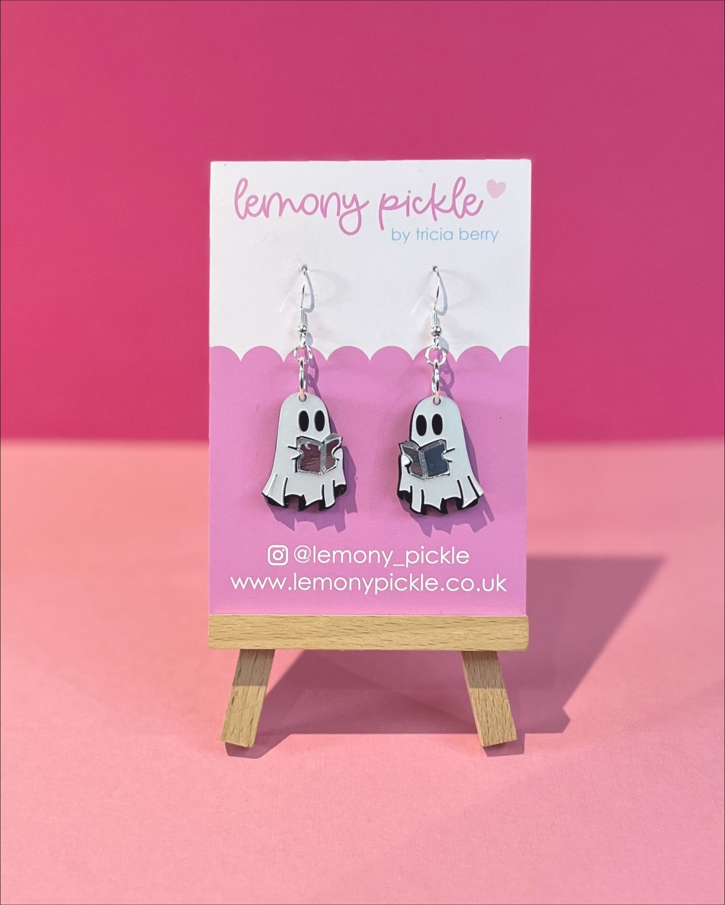 Reading Ghosts | Acrylic Earrings