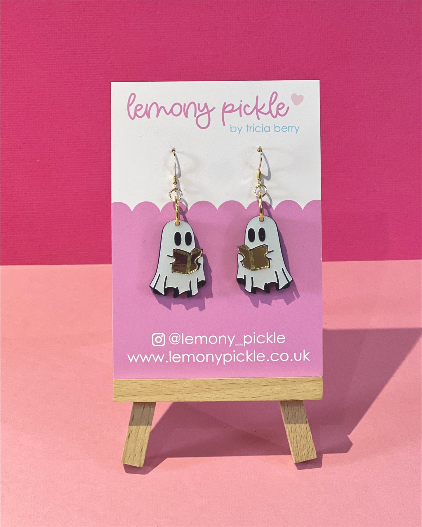 Reading Ghosts | Acrylic Earrings