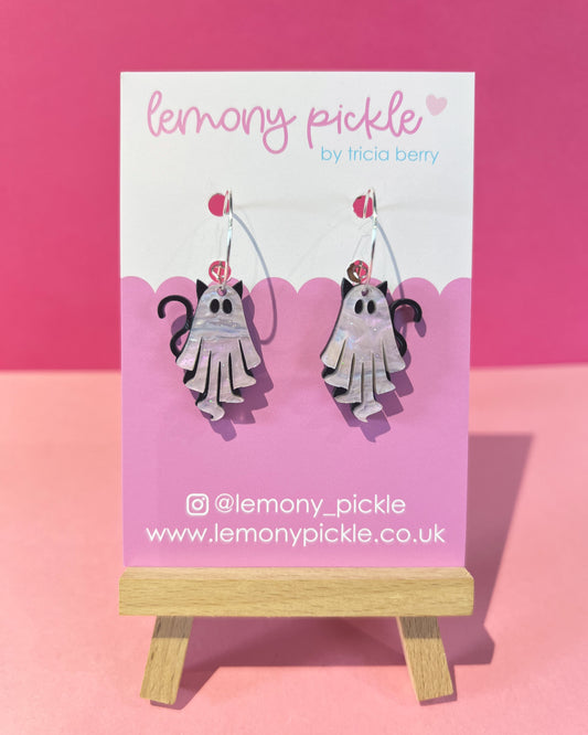 Cat Ghosts | Acrylic Earrings