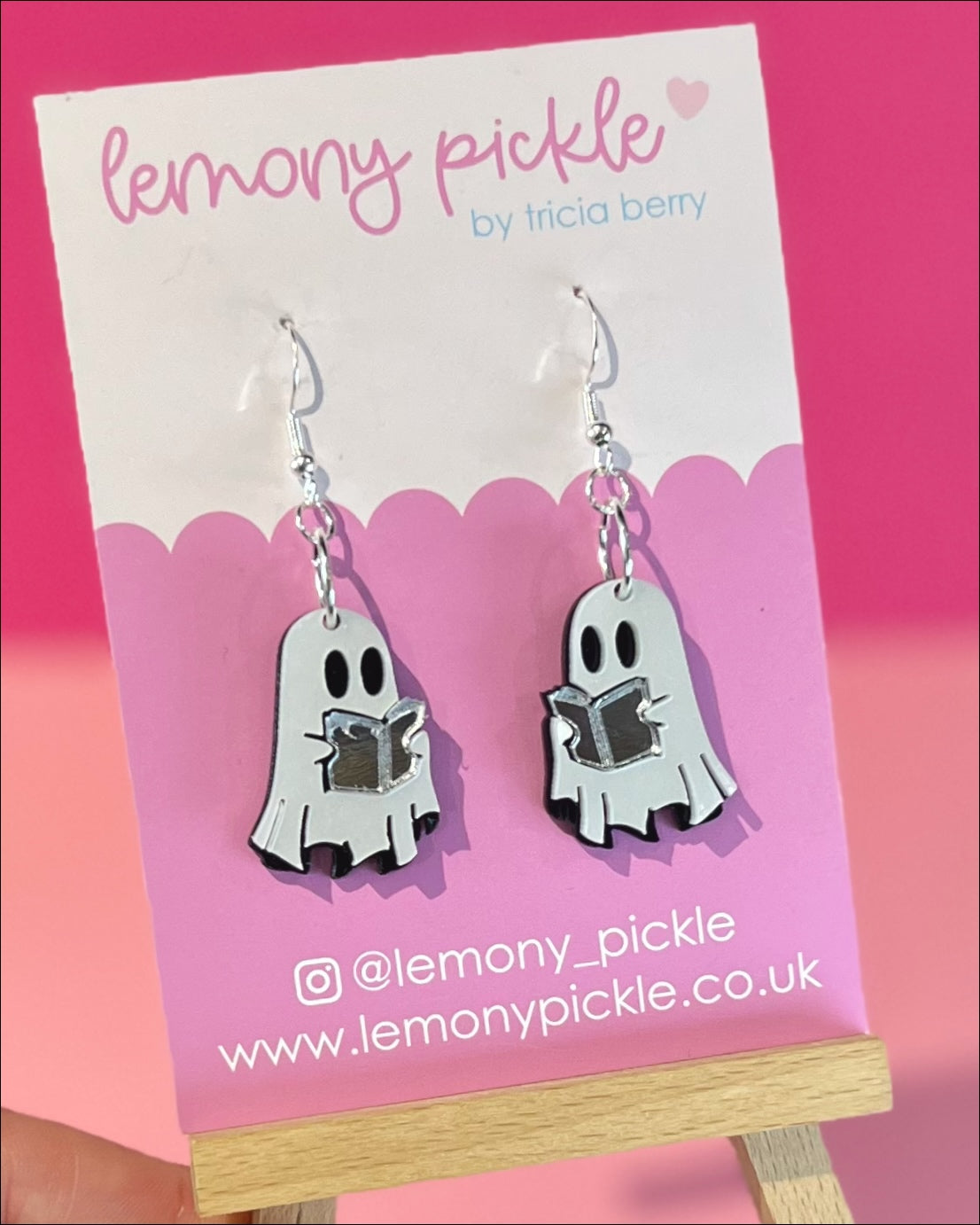 Reading Ghosts | Acrylic Earrings