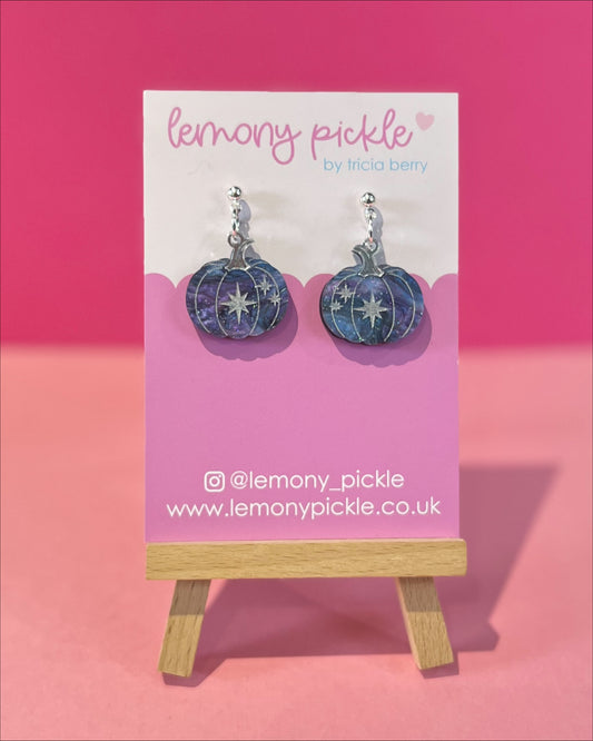 Celestial Pumpkins | Acrylic Earrings