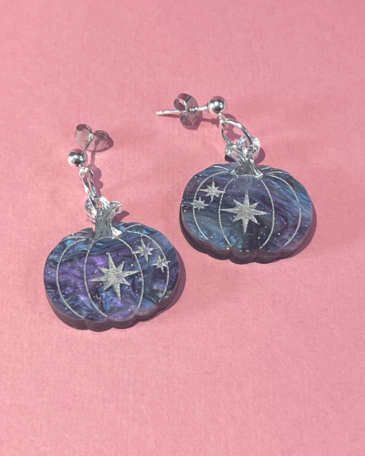 Celestial Pumpkins | Acrylic Earrings