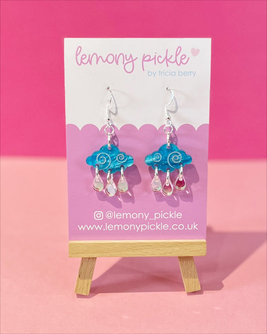Rain Clouds | Acrylic Earrings