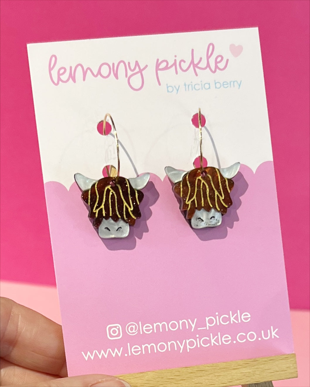 Highland Coo | Acrylic Earrings