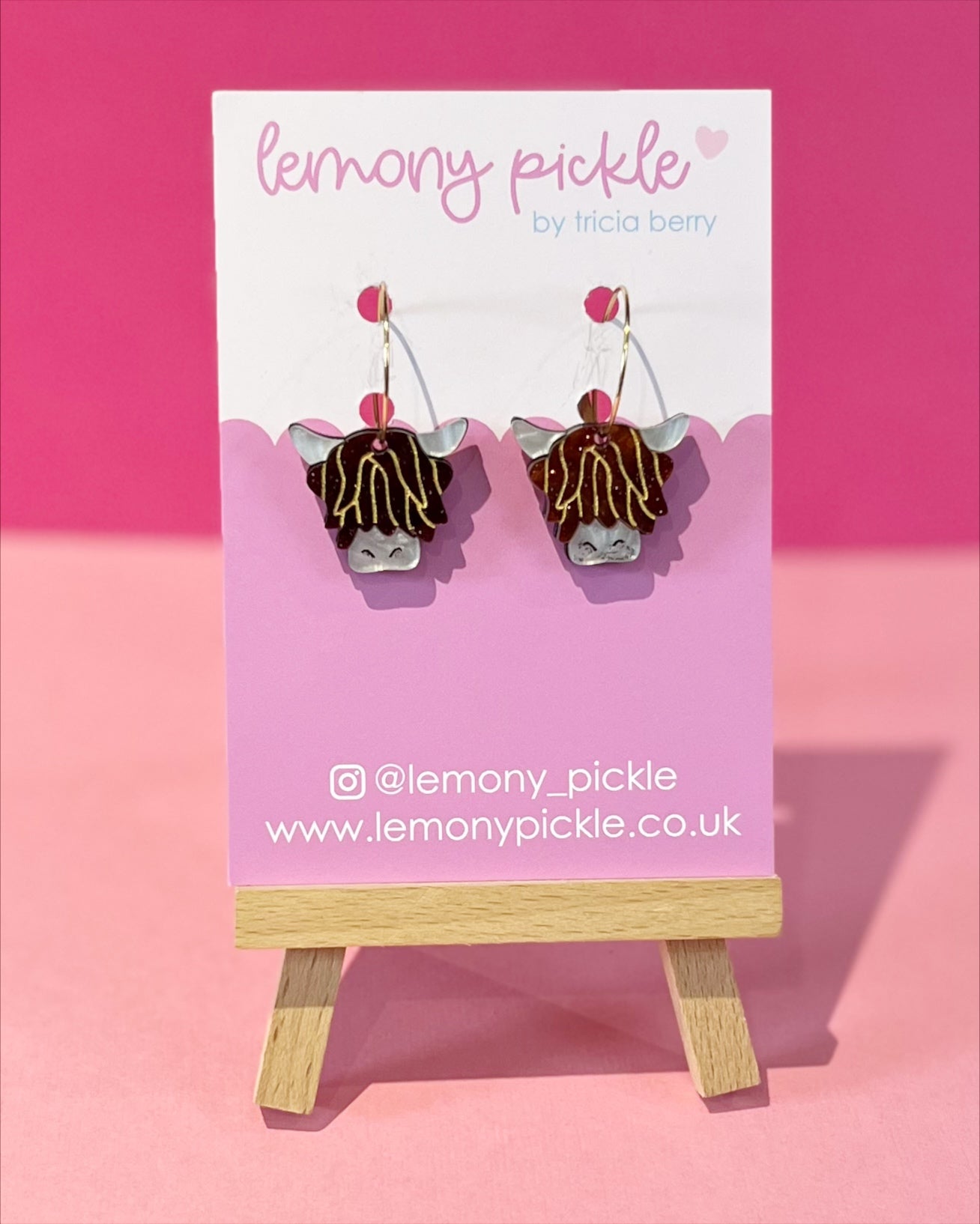 Highland Coo | Acrylic Earrings