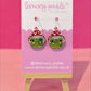 Mushroom Frogs | Acrylic Earrings