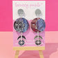 Statement Sun and Moon | Acrylic Earrings