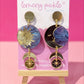 Statement Sun and Moon | Acrylic Earrings