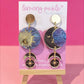 Statement Sun and Moon | Acrylic Earrings