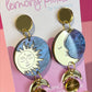 Statement Sun and Moon | Acrylic Earrings