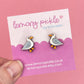 Seagull Earrings | Handpainted Wooden Studs