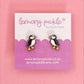Puffin Earrings | Handpainted Wooden Studs