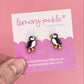 Puffin Earrings | Handpainted Wooden Studs