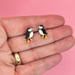 Puffin Earrings | Handpainted Wooden Studs