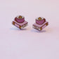 Coffee and Book Earrings | Hand Painted Wooden Studs
