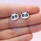 Panda Earrings | Handpainted Acrylic Studs