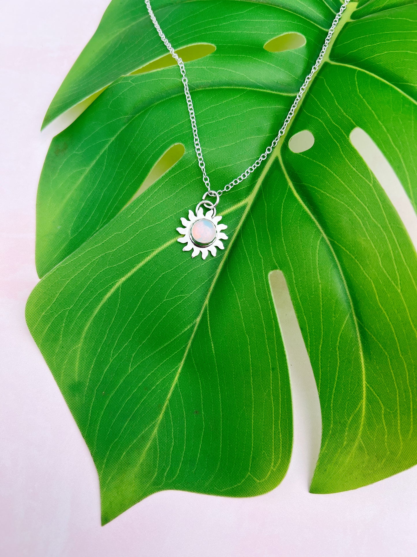 Sunburst | Opalite and Sterling Silver Pendant