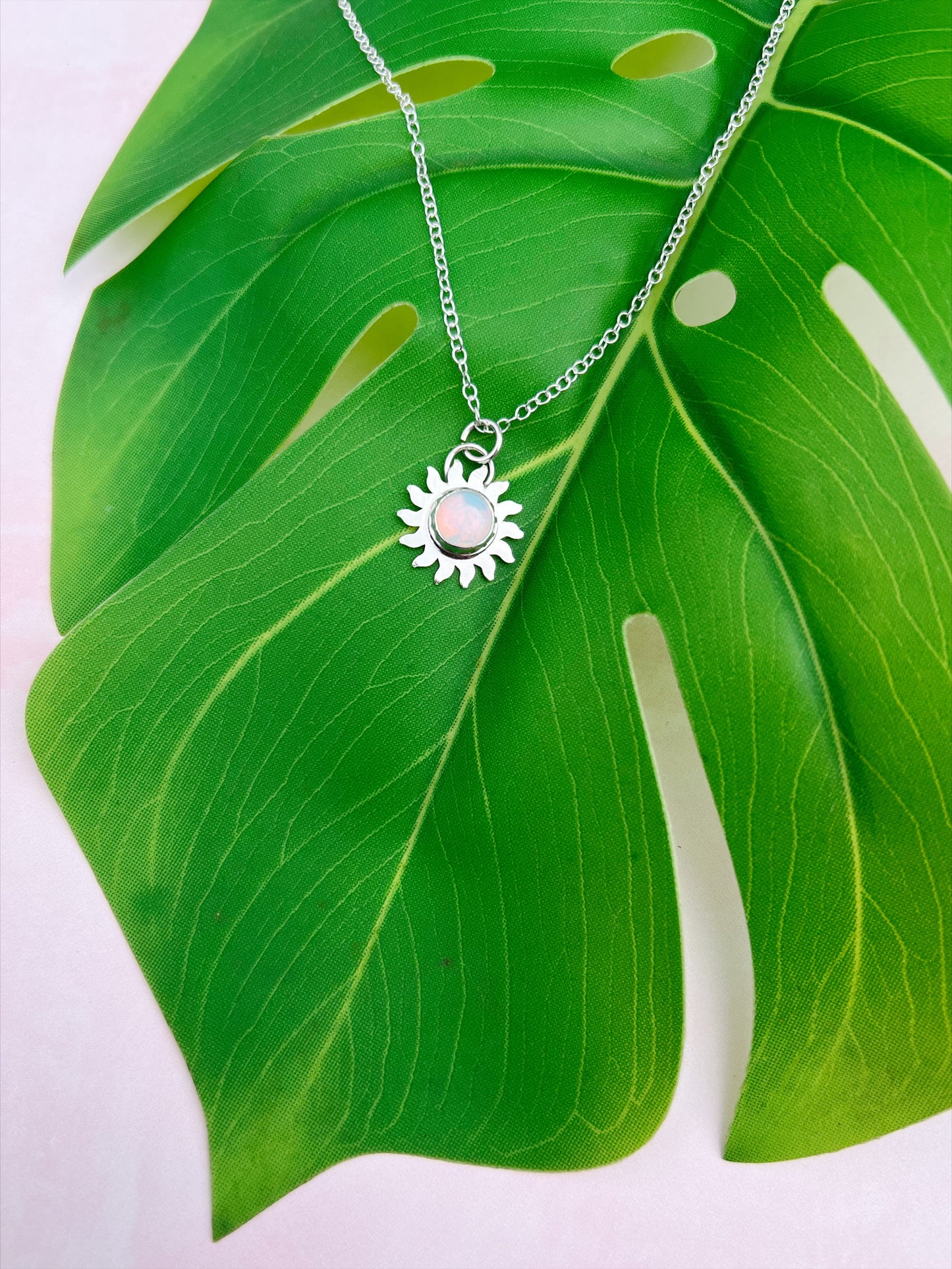 Sunburst | Opalite and Sterling Silver Pendant