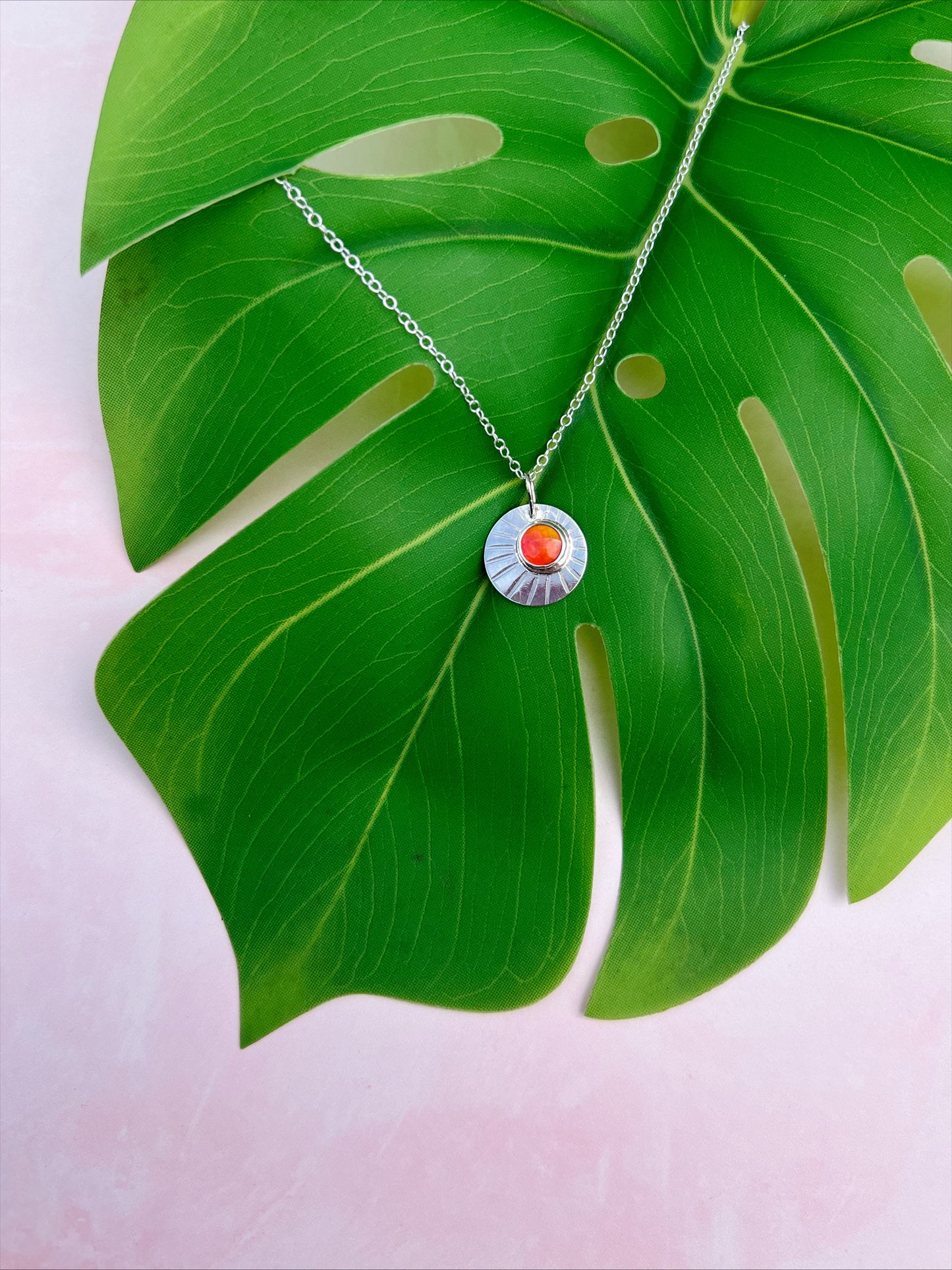 Daybreak | Aurora Opal and Sterling Silver Pendant