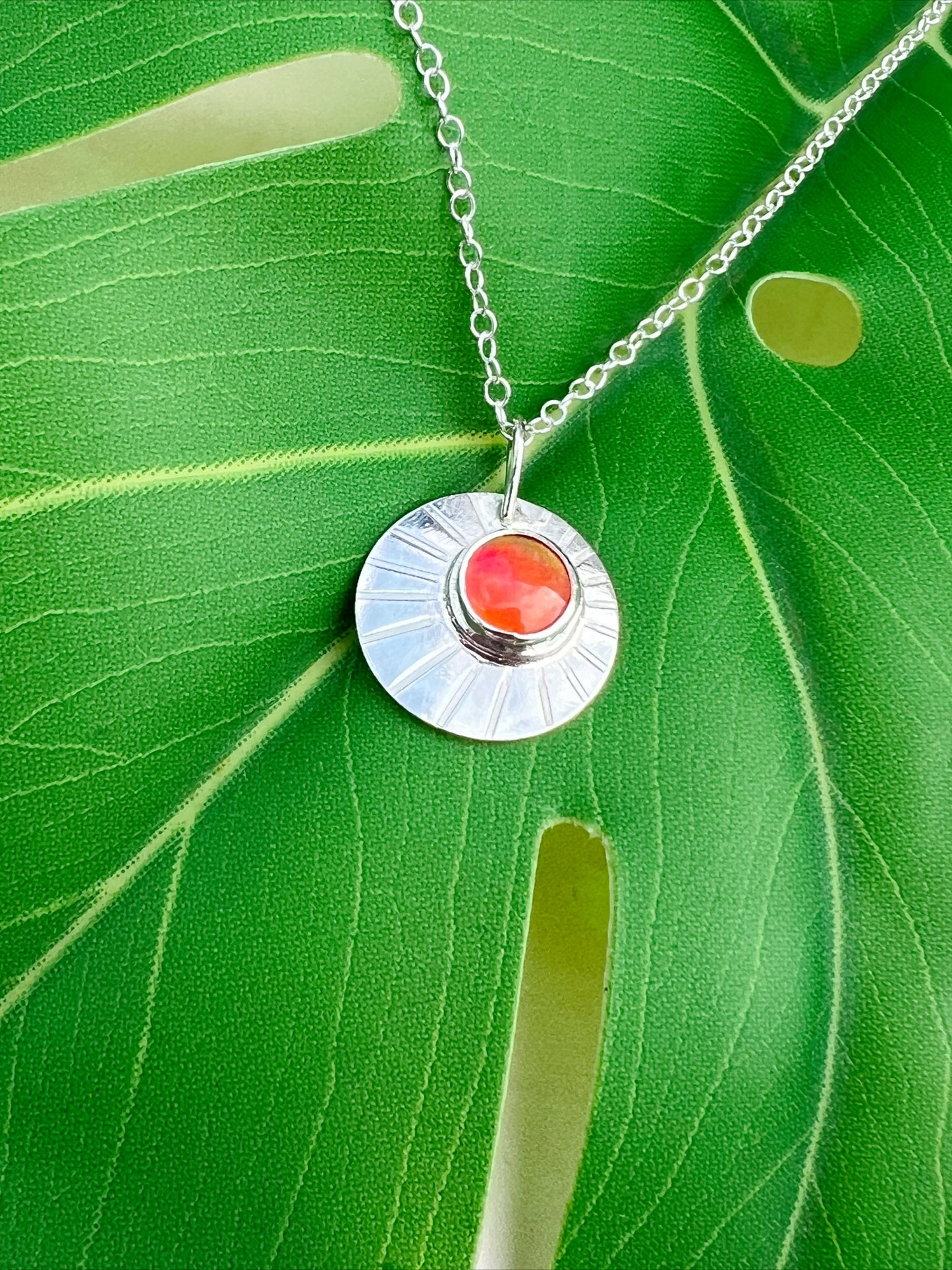 Daybreak | Aurora Opal and Sterling Silver Pendant