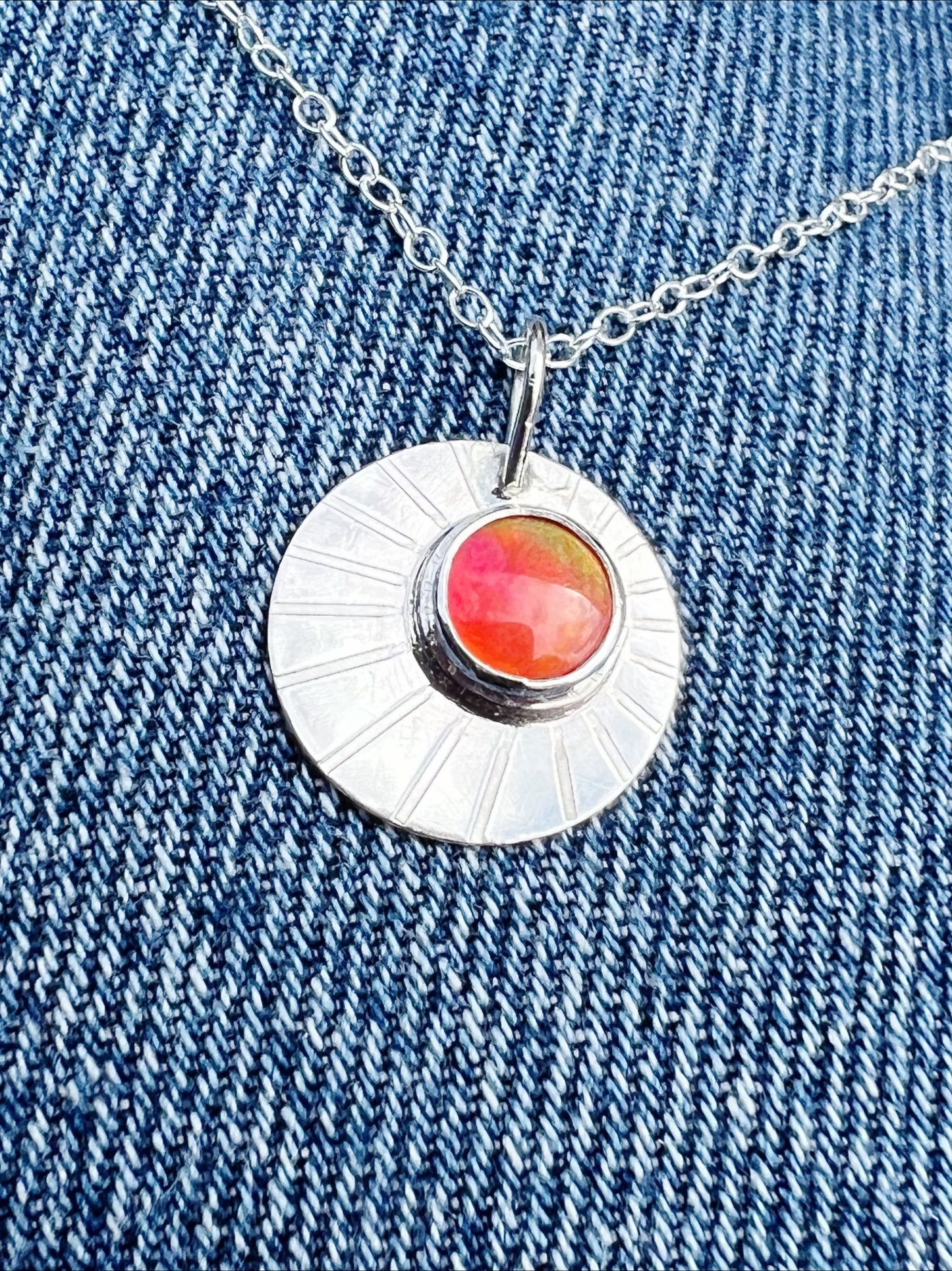 Daybreak | Aurora Opal and Sterling Silver Pendant