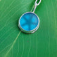 Azure Sea | Seaglass and Sterling Silver Pendant