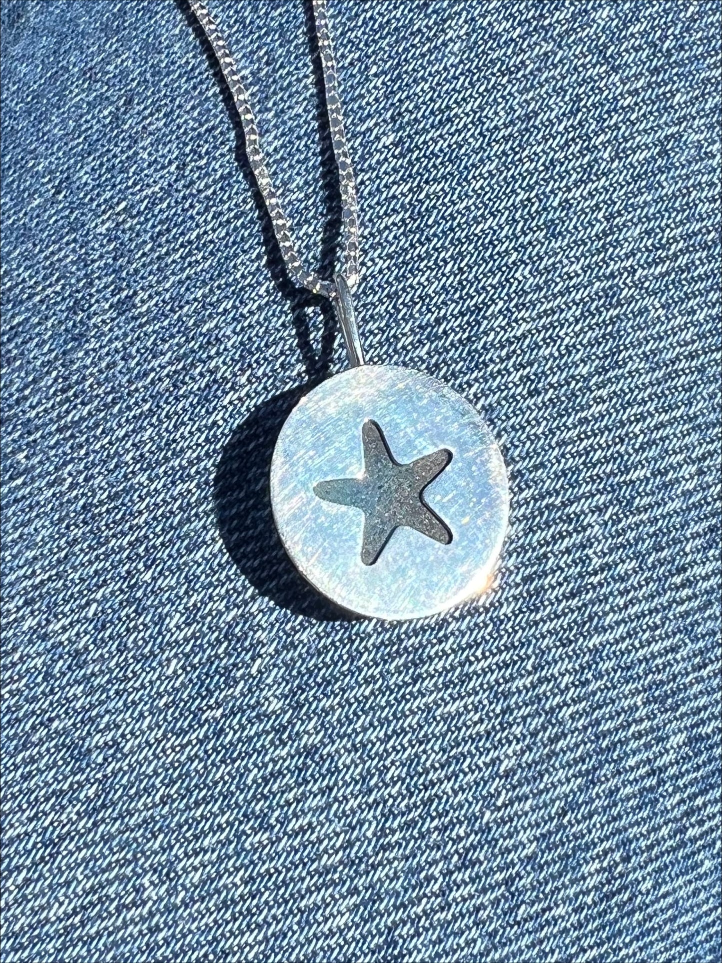 Azure Sea | Seaglass and Sterling Silver Pendant