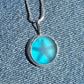 Azure Sea | Seaglass and Sterling Silver Pendant