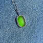 Emerald Deep | Seaglass and Sterling Silver Pendant