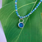 The Mermaid | Seaglass and Sterling Silver Pendant