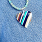 Endless Summer | Surfite and Sterling Silver Heart Pendant