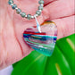 Heart of the Ocean | Surfite and Sterling Silver Heart Pendant