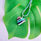 Endless Summer | Surfite and Sterling Silver Heart Pendant