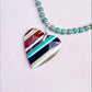 Endless Summer | Surfite and Sterling Silver Heart Pendant