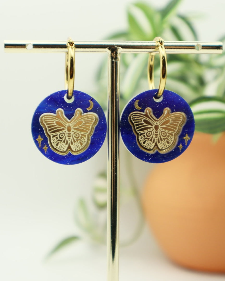 Celestial Moth | Acrylic Dangles