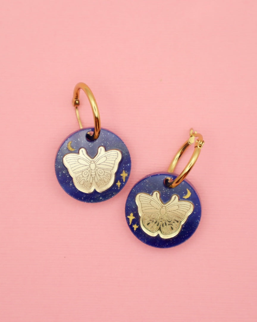 Celestial Moth | Acrylic Dangles