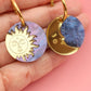 Gold Sun and Moon | Acrylic Dangles