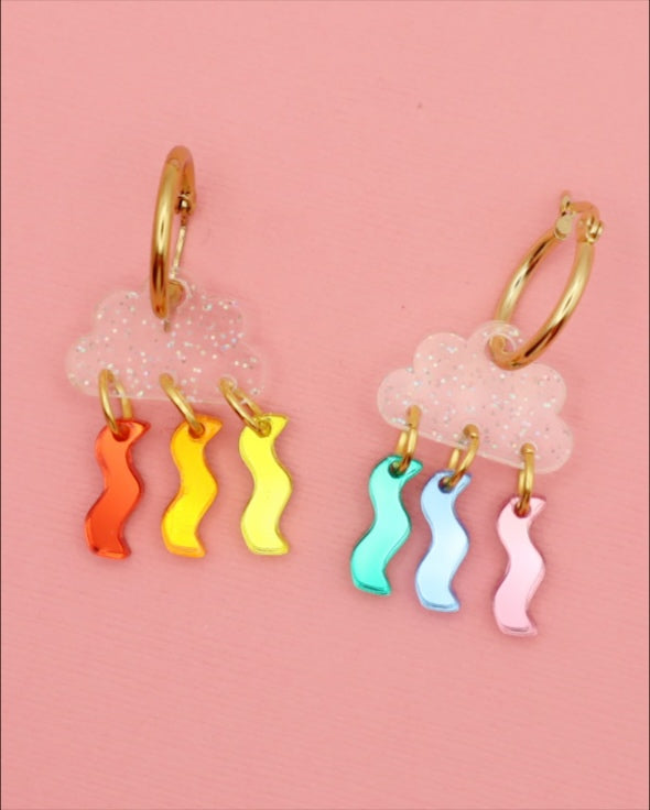 Rainbow Clouds | Acrylic Dangles