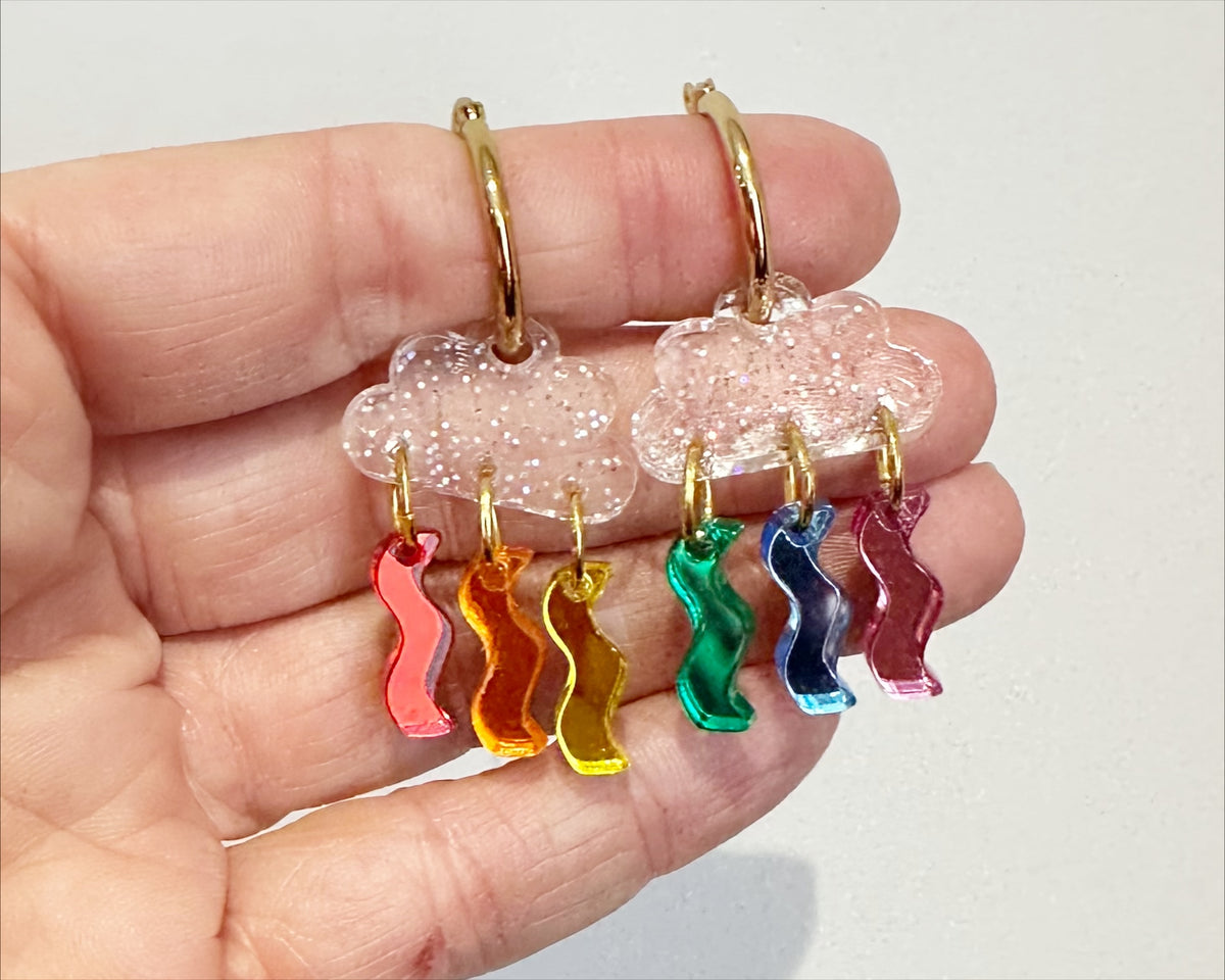 Rainbow Clouds | Acrylic Dangles