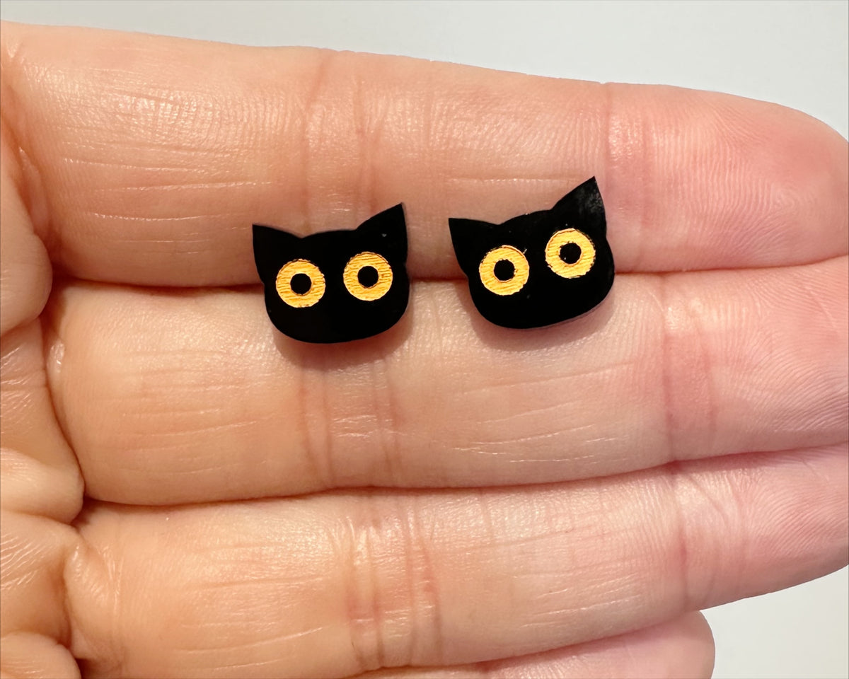 Black Cats | Acrylic Studs
