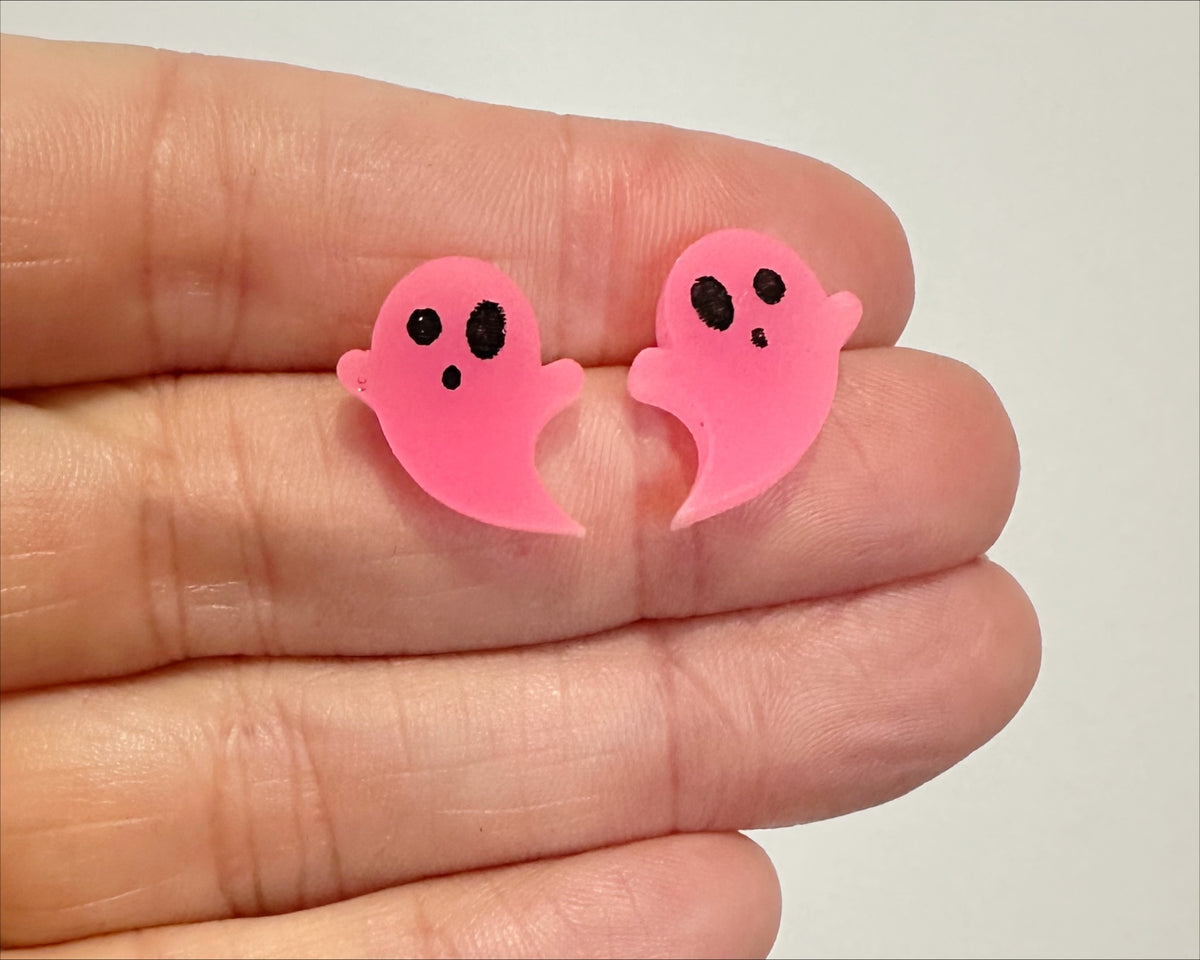 Glow in the Dark Ghosts | Acrylic Studs