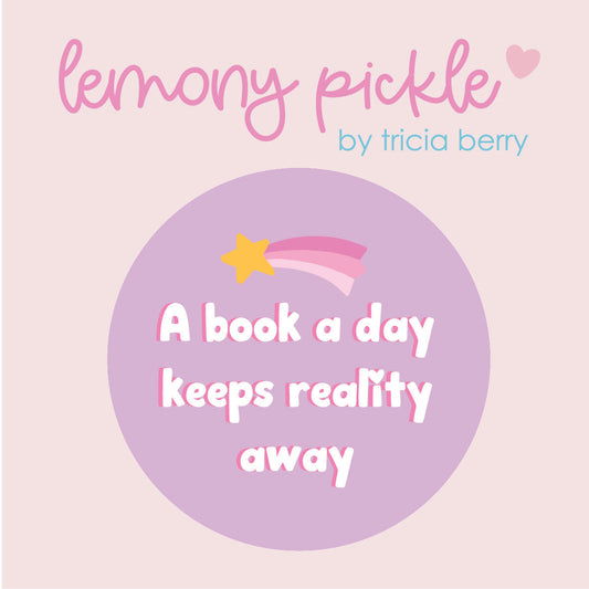 A book a day keeps reality away | Badge